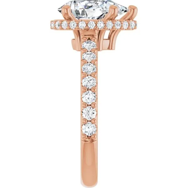 Hidden Halo-Style Engagement Ring Image 4 Don's Jewelry & Design Washington, IA