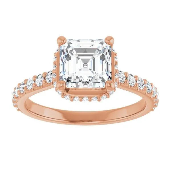Hidden Halo-Style Engagement Ring Image 3 Ask Design Jewelers Olean, NY