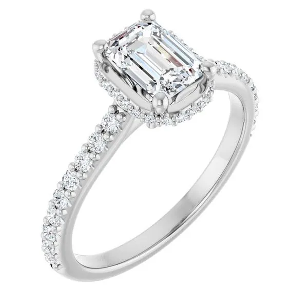 Hidden Halo-Style Engagement Ring Clater Jewelers Louisville, KY