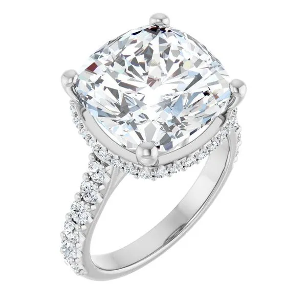 Hidden Halo-Style Engagement Ring Michael Szwed Jewelers Longmeadow, MA