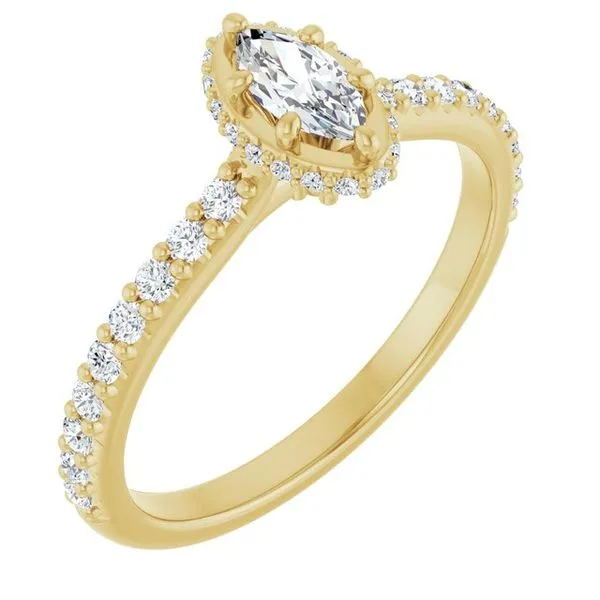 Hidden Halo-Style Engagement Ring House of Silva Wooster, OH