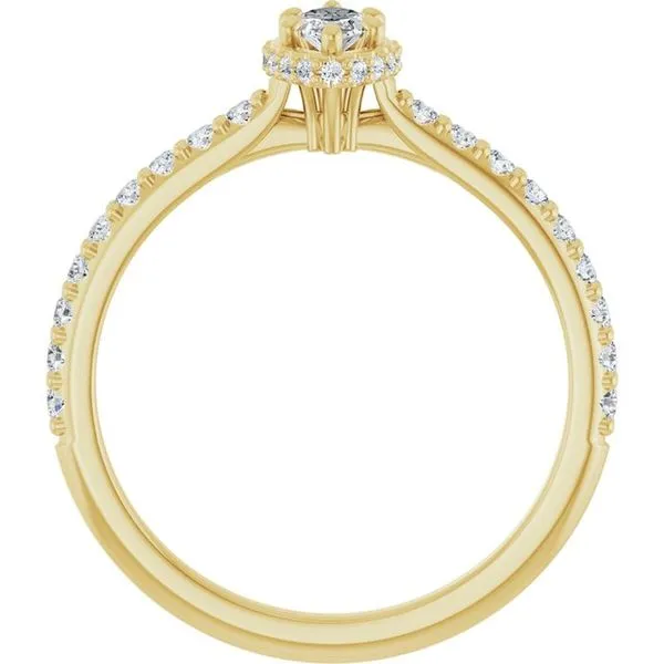 Hidden Halo-Style Engagement Ring Image 2 House of Silva Wooster, OH