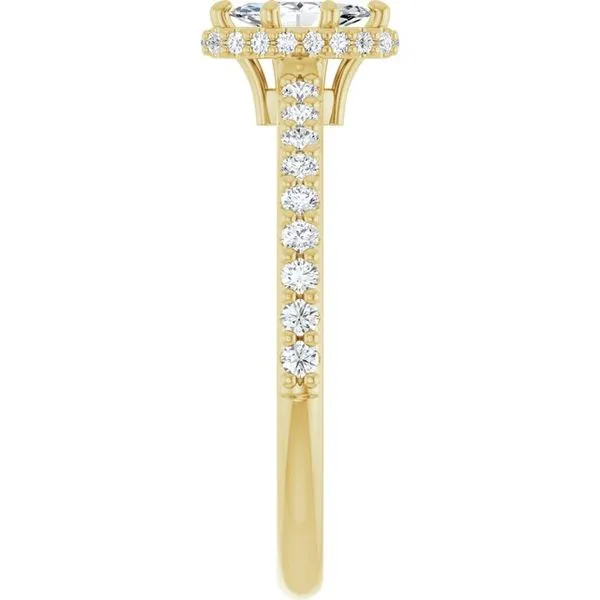 Hidden Halo-Style Engagement Ring Image 4 House of Silva Wooster, OH