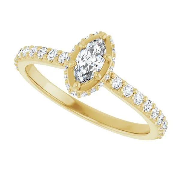 Hidden Halo-Style Engagement Ring Image 5 House of Silva Wooster, OH
