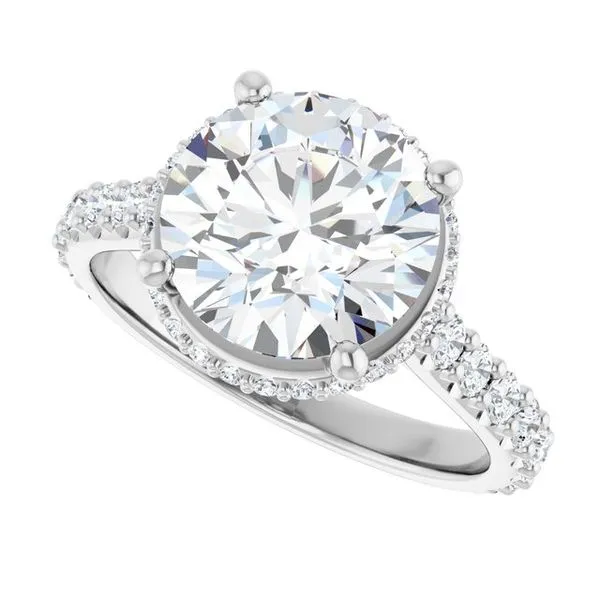 Hidden Halo-Style Engagement Ring Image 5 Vulcan's Forge LLC KANSAS CITY, MO