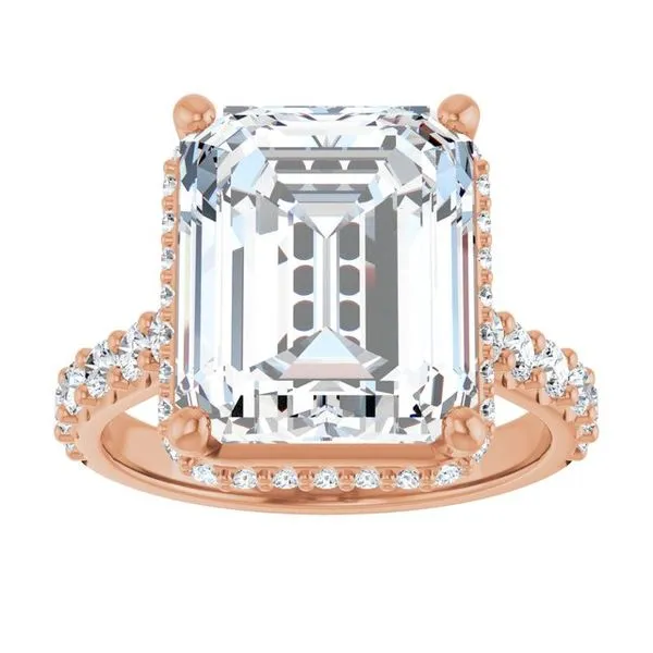 Hidden Halo-Style Engagement Ring Image 3 Hudson Valley Goldsmith New Paltz, NY