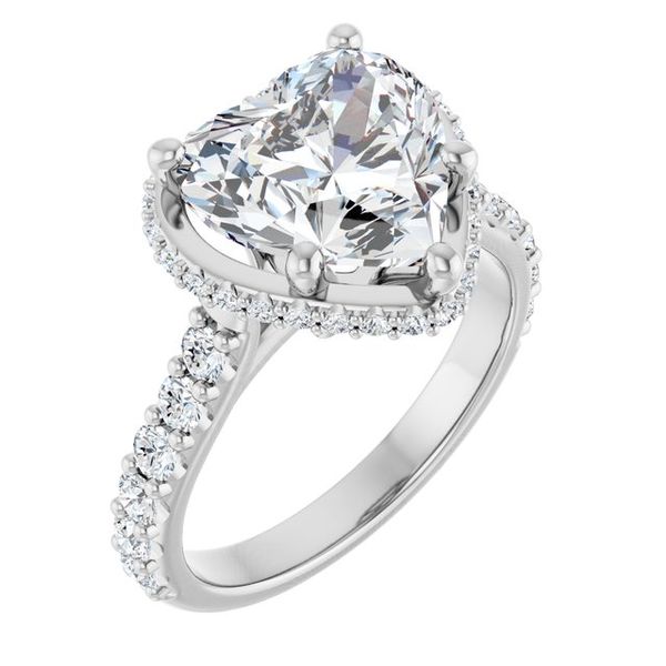 Hidden Halo-Style Engagement Ring