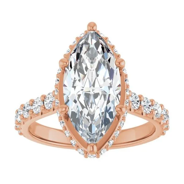 Hidden Halo-Style Engagement Ring Image 3 Ocean View Jewelers Millville, DE