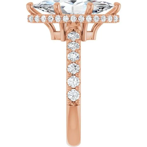 Hidden Halo-Style Engagement Ring Image 4 Don's Jewelry & Design Washington, IA