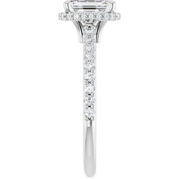 Hidden Halo-Style Engagement Ring Image 4 Michael Szwed Jewelers Longmeadow, MA