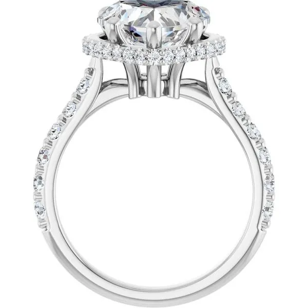 Hidden Halo-Style Engagement Ring Image 2 JF Jones Jewelers Rochester, NY