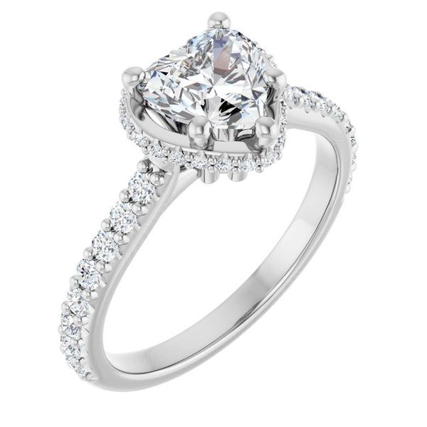 Hidden Halo-Style Engagement Ring