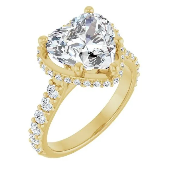 Hidden Halo-Style Engagement Ring