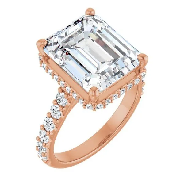 Hidden Halo-Style Engagement Ring