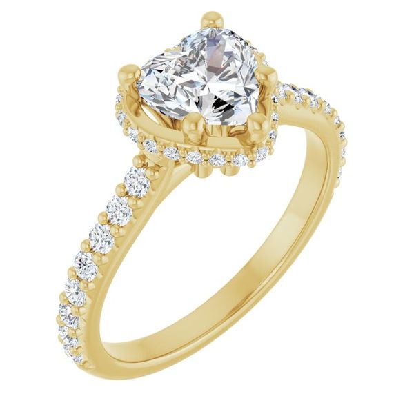 Hidden Halo-Style Engagement Ring