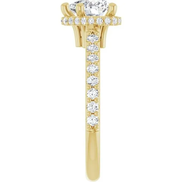 Hidden Halo-Style Engagement Ring Image 4 Ask Design Jewelers Olean, NY