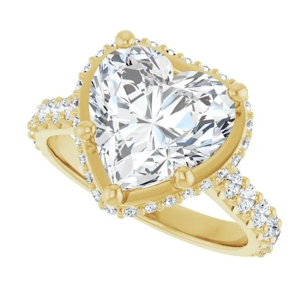 Hidden Halo-Style Engagement Ring Image 5 Collard Jewelers League City, TX