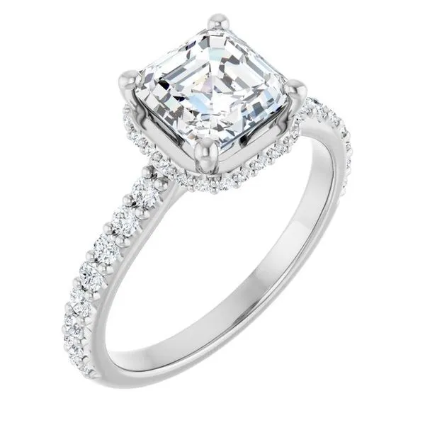 Hidden Halo-Style Engagement Ring Raleigh Diamond Fine Jewelry Raleigh, NC