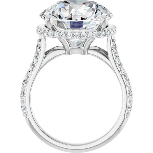 Hidden Halo-Style Engagement Ring Image 2 Shipley's Fine Jewelry Hampstead, MD
