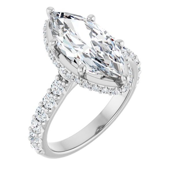Hidden Halo-Style Engagement Ring