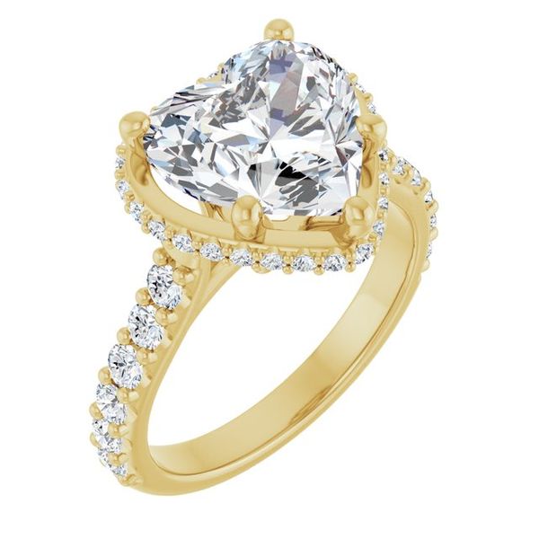 Hidden Halo-Style Engagement Ring