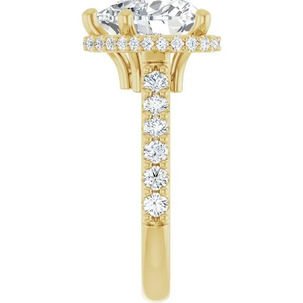 Hidden Halo-Style Engagement Ring Image 4 Raleigh Diamond Fine Jewelry Raleigh, NC