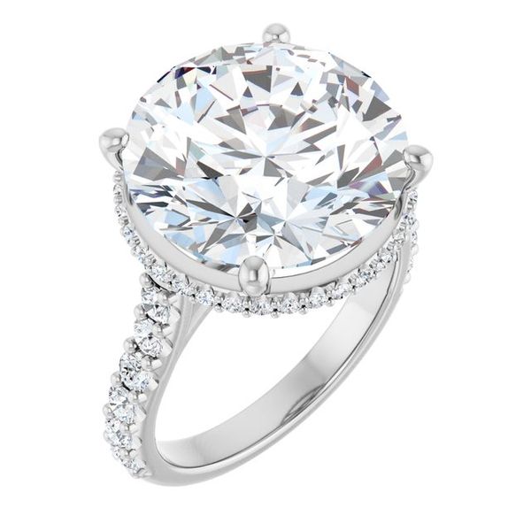 Hidden Halo-Style Engagement Ring