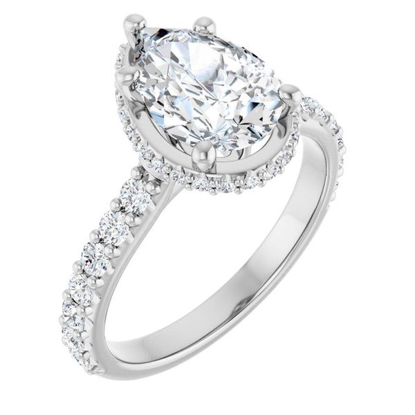 Hidden Halo-Style Engagement Ring