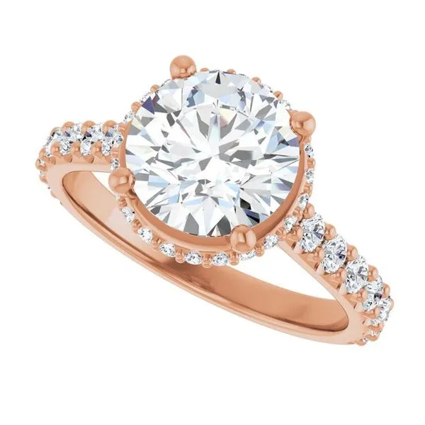 Hidden Halo-Style Engagement Ring Image 5 J. West Jewelers Round Rock, TX