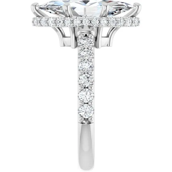Hidden Halo-Style Engagement Ring Image 4 Ask Design Jewelers Olean, NY
