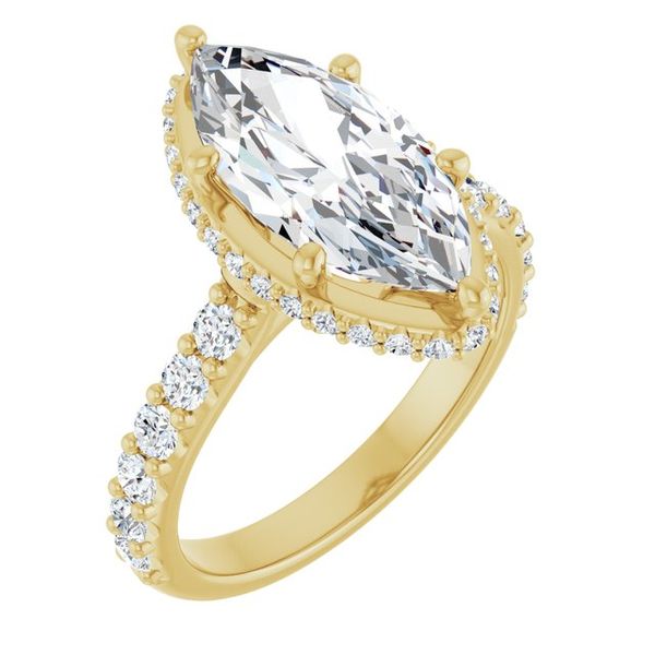 Hidden Halo-Style Engagement Ring