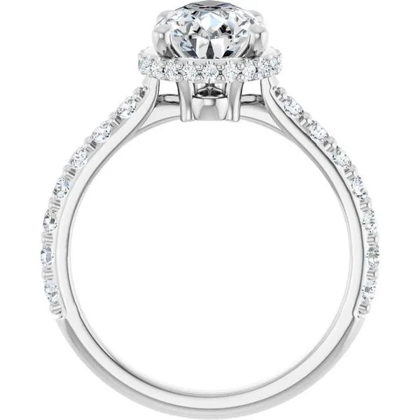 Hidden Halo-Style Engagement Ring Image 2 Ask Design Jewelers Olean, NY