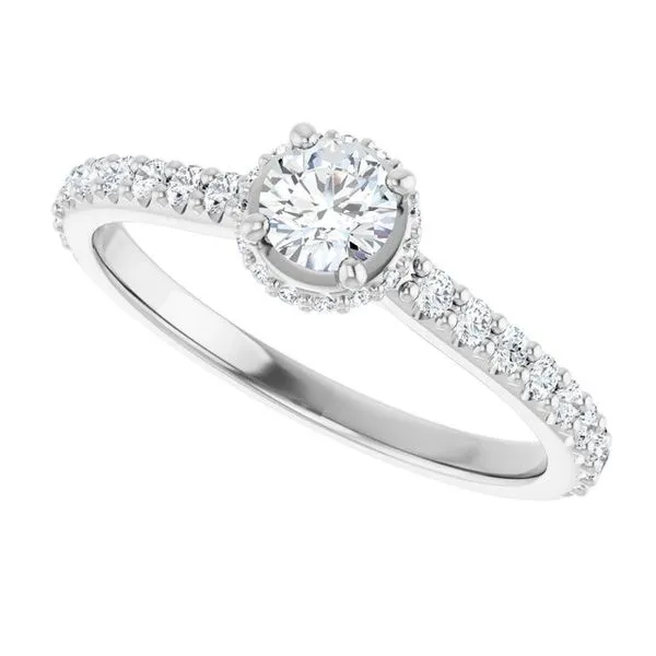 Hidden Halo-Style Engagement Ring Image 5 Ocean View Jewelers Millville, DE