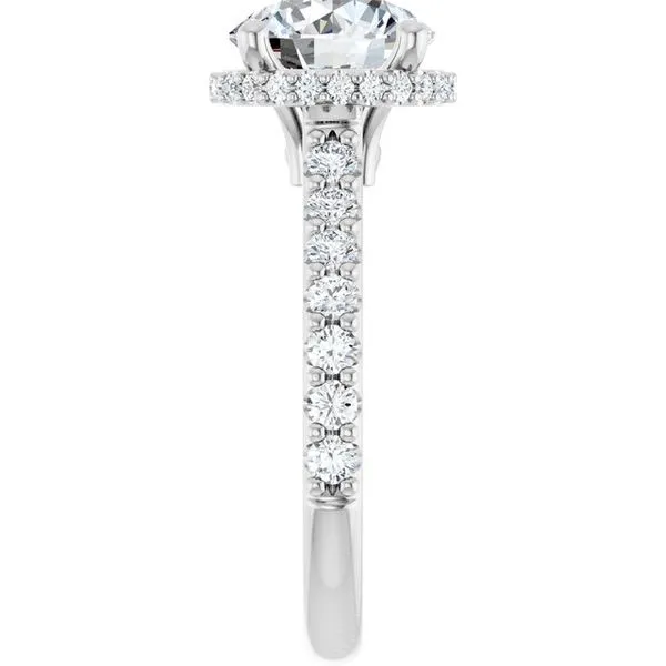 Hidden Halo-Style Engagement Ring Image 4 Ask Design Jewelers Olean, NY