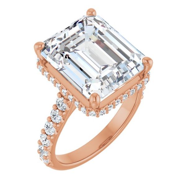 Hidden Halo-Style Engagement Ring
