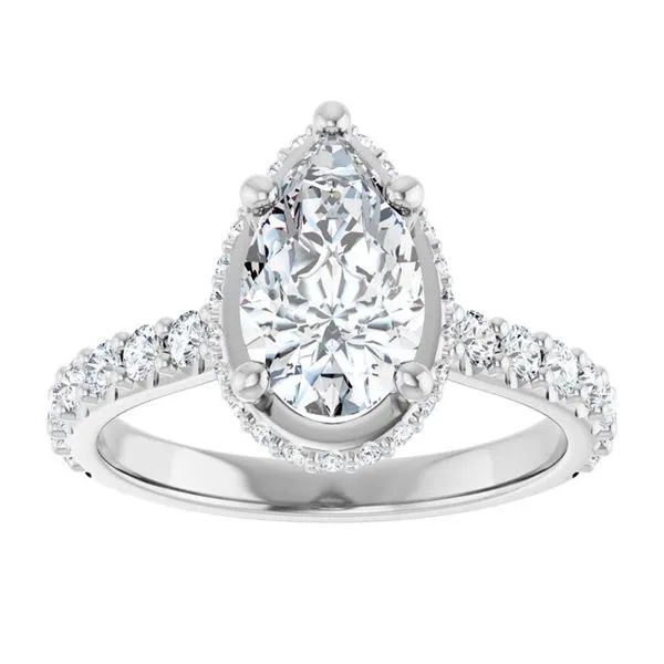 Hidden Halo-Style Engagement Ring Image 3 Ocean View Jewelers Millville, DE
