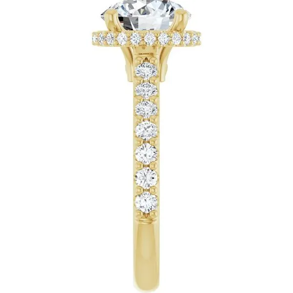 Hidden Halo-Style Engagement Ring Image 4 J. Thomas Jewelers Rochester Hills, MI