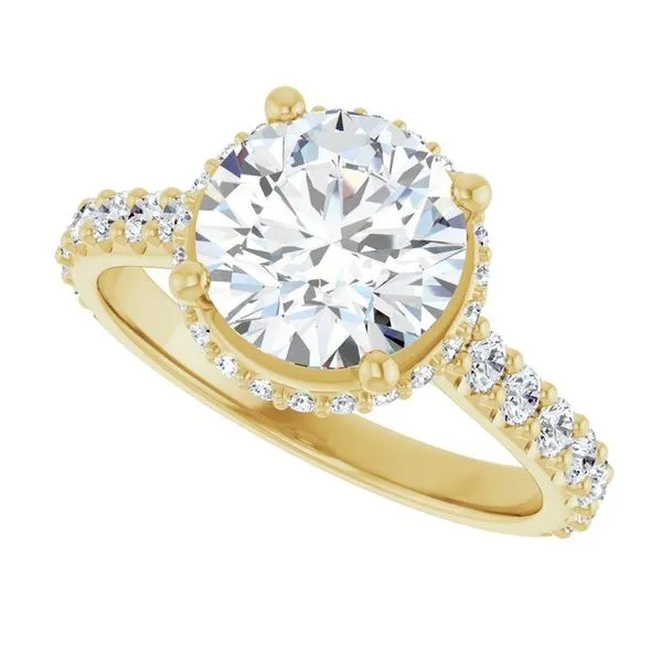 Hidden Halo-Style Engagement Ring Image 5 The Jewelry Source El Segundo, CA