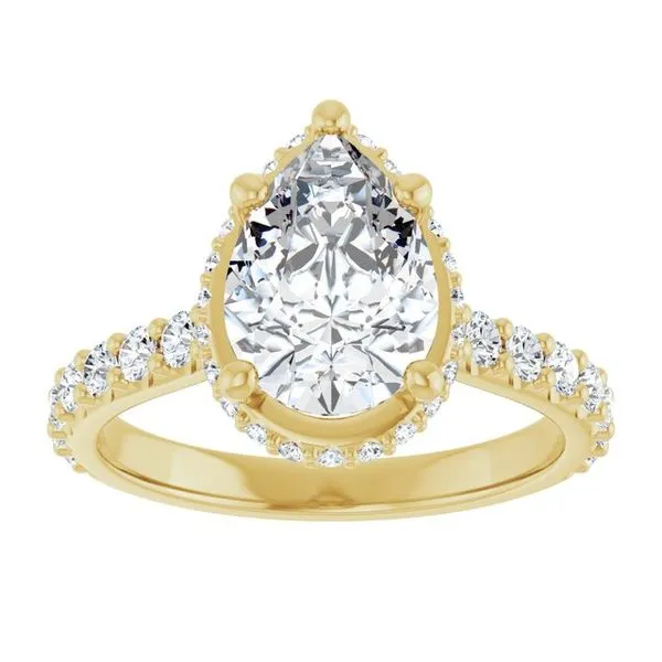 Hidden Halo-Style Engagement Ring Image 3 JF Jones Jewelers Rochester, NY