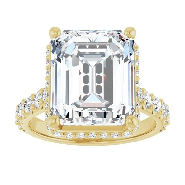 Hidden Halo-Style Engagement Ring Image 3 Don's Jewelry & Design Washington, IA