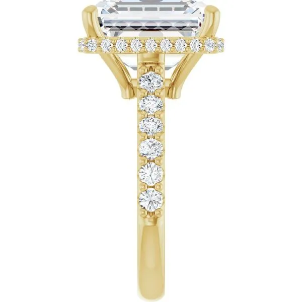 Hidden Halo-Style Engagement Ring Image 4 Stuart Benjamin & Co. Jewelry Designs San Diego, CA
