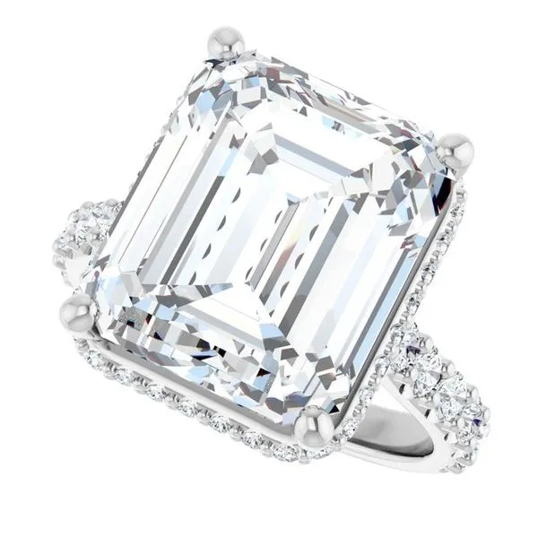 Hidden Halo-Style Engagement Ring Image 5 House of Silva Wooster, OH