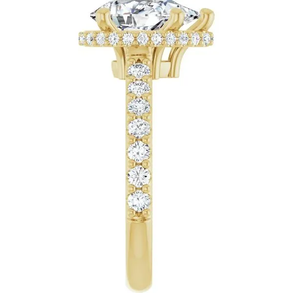 Hidden Halo-Style Engagement Ring Image 4 Don's Jewelry & Design Washington, IA