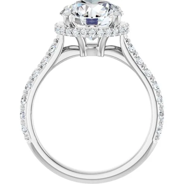 Hidden Halo-Style Engagement Ring Image 2 Raleigh Diamond Fine Jewelry Raleigh, NC