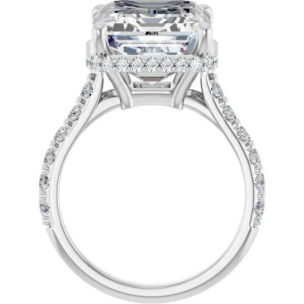 Hidden Halo-Style Engagement Ring Image 2 Raleigh Diamond Fine Jewelry Raleigh, NC
