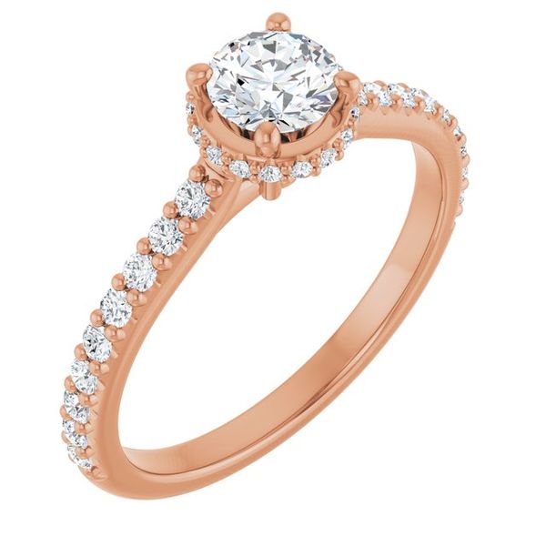 Hidden Halo-Style Engagement Ring