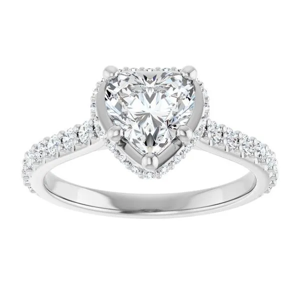 Hidden Halo-Style Engagement Ring Image 3 JF Jones Jewelers Rochester, NY