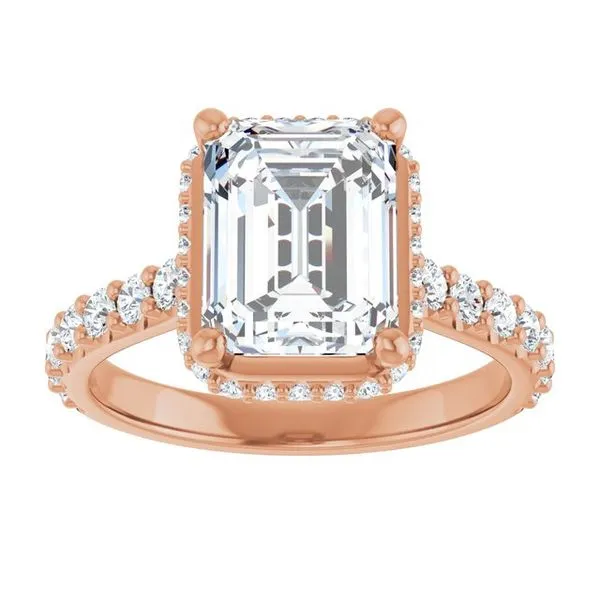 Hidden Halo-Style Engagement Ring Image 3 Redlands Jewelers Redlands, CA