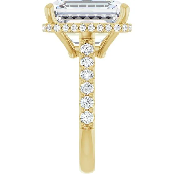 Hidden Halo-Style Engagement Ring Image 4 J. West Jewelers Round Rock, TX