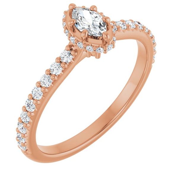 Hidden Halo-Style Engagement Ring